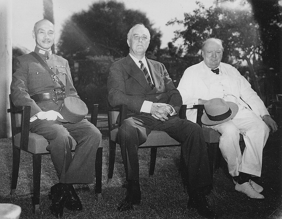 Winston-Churchill à la conférence du Caire